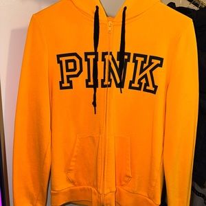 PINK full zip logo jacket